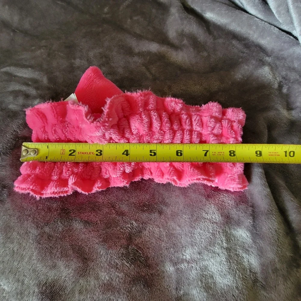 Barbie x Miniso Spa Headband Womens OS Hot Pink Excellent Plush Bow Skincare